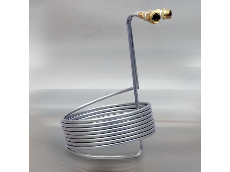 Stainless Steel Immersion Wort Chiller w/Garden Hose Fitting